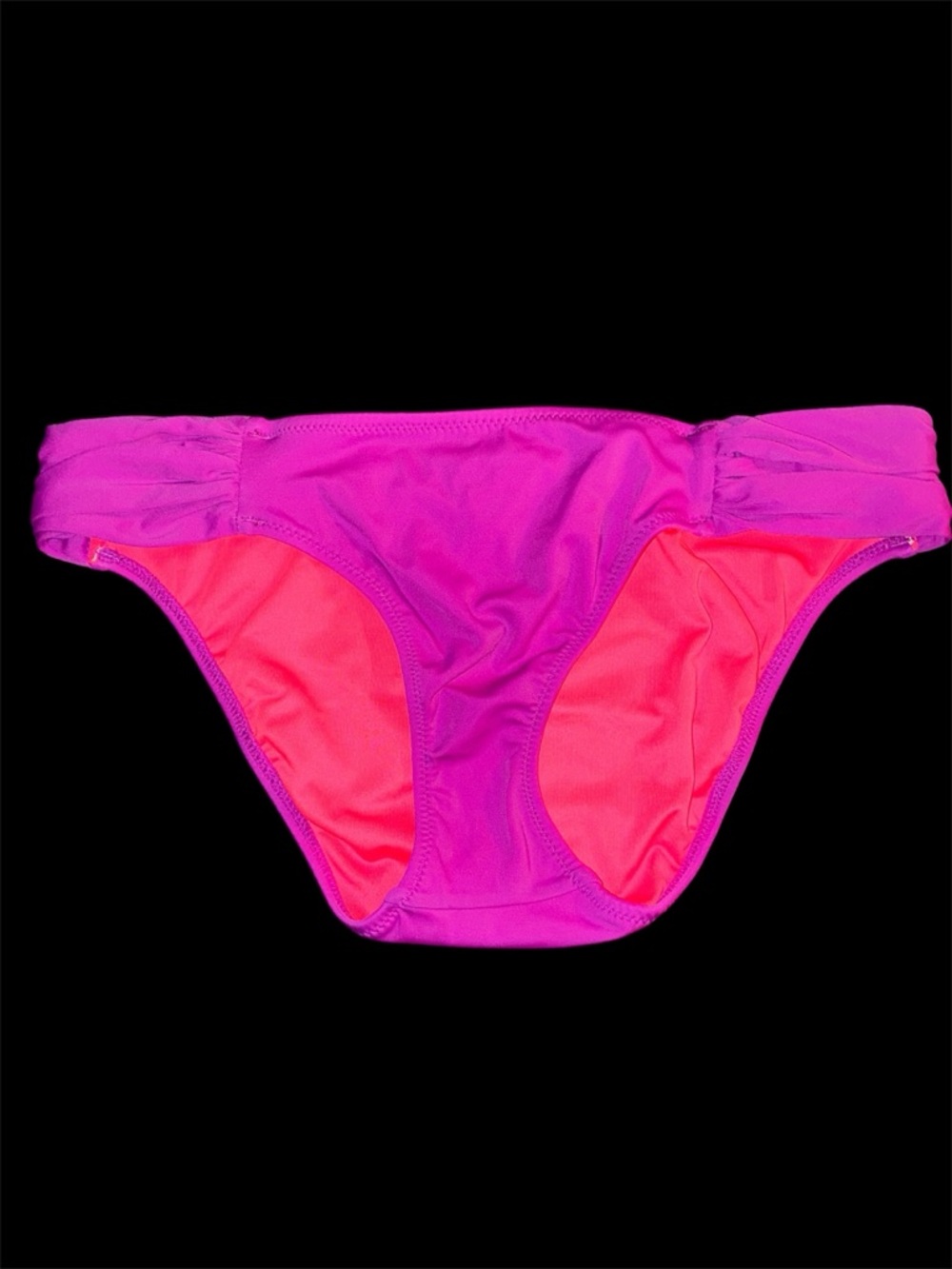 Victoria's Secret Pink and Neon Coral Bikini Bottom NWT